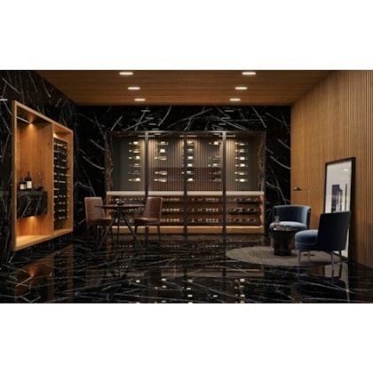 Porcelanato Biancogres Royal Black Lux Polido 60x120cm Retificado