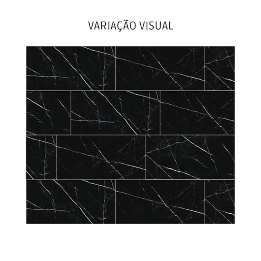 Porcelanato Biancogres Royal Black Lux Polido 60x120cm Retificado - Imagem principal - 562afbfa-6b9c-4a99-bfce-b79cbdcbff21
