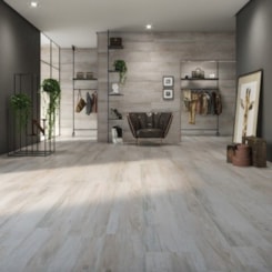 Porcelanato Biancogres Scandinavo Bianco Acetinado Madeira 26x106cm Retificado