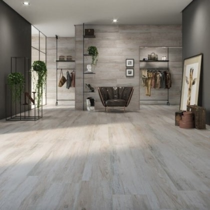 Porcelanato Biancogres Scandinavo Bianco Acetinado Madeira 26x106cm Retificado
