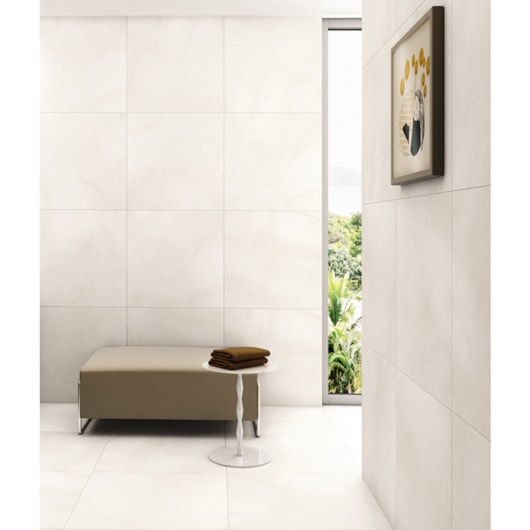 Porcelanato Biancogres Sensation Snow 60x60cm Retificado - Imagem principal - 8f9a1978-fbec-4585-a910-ceb34b054b56