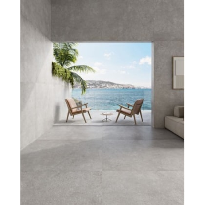 Porcelanato Biancogres Stratus Externo Grafite 90x90cm Retificado