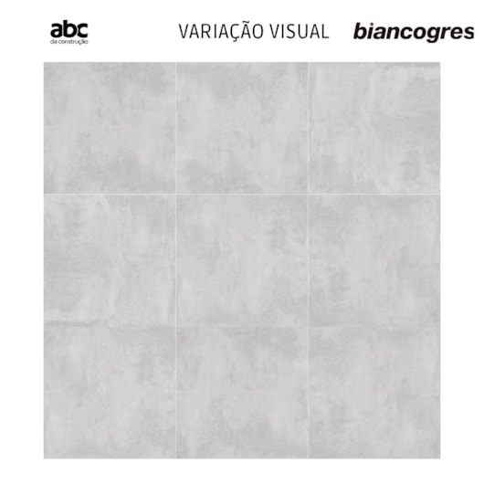 Porcelanato Biancogres Studio Gray Acetinado Cimento 90x90cm Retificado - Imagem principal - ea1cccfd-c137-4b18-9715-d6e7c05e70a3