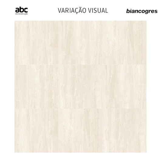 Porcelanato Biancogres Travertino Clássico Externo 100x100cm Retificado - Imagem principal - 3a6647f8-2eae-47cc-b566-4c8a6b75cff0