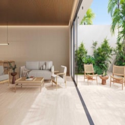 Porcelanato Biancogres Travertino Clássico Externo 80x80cm Retificado