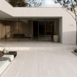 Porcelanato Biancogres Travertino Tivoli Externo 90x90cm Retificado