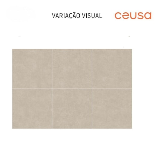 Porcelanato Ceusa Cromo Cinza Acetinado 90x90cm Retificado - Imagem principal - d3a1ae85-a71f-4e60-92a4-c5d452e0e4d5
