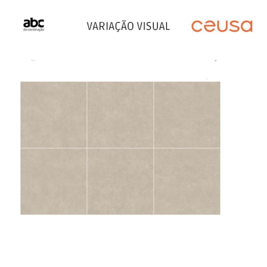 Porcelanato Ceusa Cromo Cinza Externo 90x90cm Retificado - Imagem principal - 6419e8fe-f9b8-4cc4-9b00-90931f1853fc