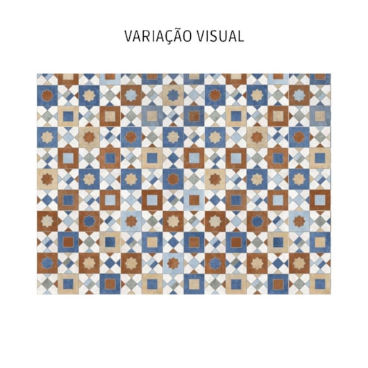 Porcelanato Ceusa Ladrilho Marroquino Mix Natural 58,4x58,4cm Retificado - Imagem principal - 7f9a540c-23f7-4534-8f93-59355ecd1b1d