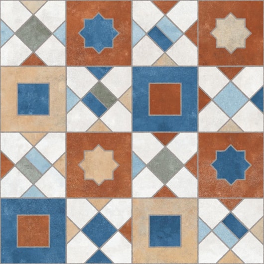 Porcelanato Ceusa Ladrilho Marroquino Mix Natural 58,4x58,4cm Retificado - Imagem principal - c5bc998f-6c66-4261-ab52-48837b2e2919