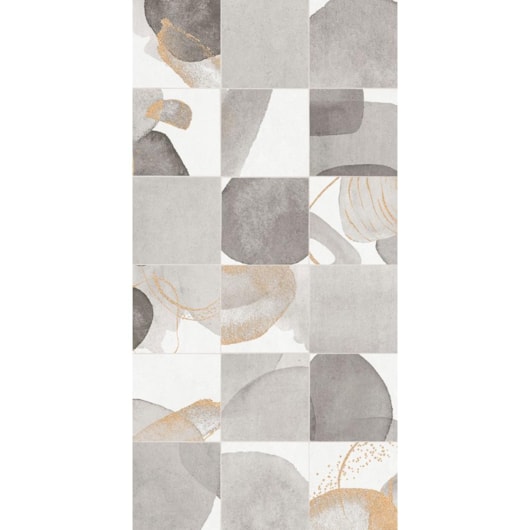 Porcelanato Damme Artsy Gray Acetinado 62x121cm Retificado - Imagem principal - e4a32389-d93f-4b32-a4f1-4cbb047291a1