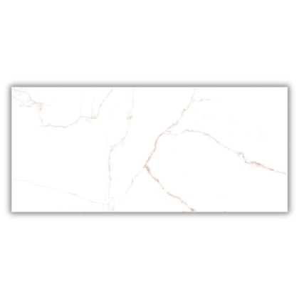 Porcelanato Damme Branco Pigues Acetinado 62x121cm Retificado