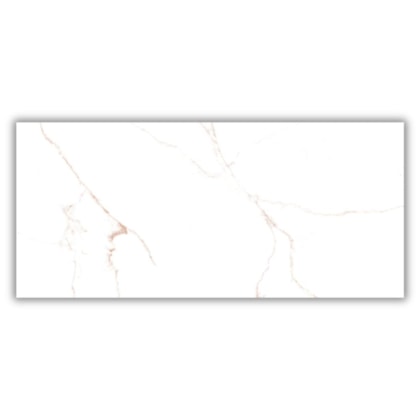 Porcelanato Damme Branco Pigues Acetinado 62x121cm Retificado