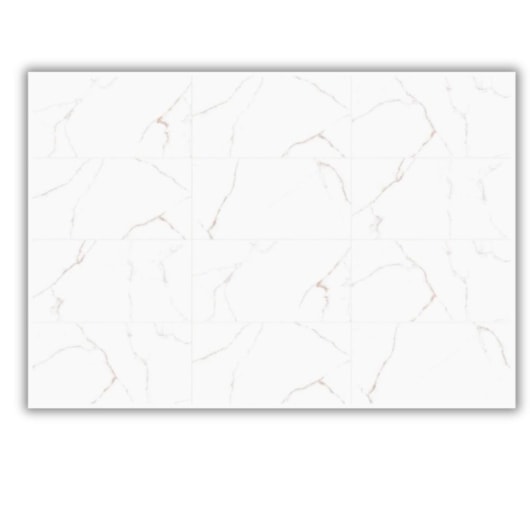 Porcelanato Damme Branco Pigues Polido 62x121cm Retificado - Imagem principal - a36c265d-fef3-44e3-ac50-1107e6149658