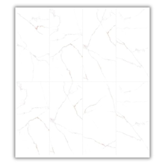 Porcelanato Damme Branco Pigues Polido 82x182cm Retificado - Imagem principal - bc3e5193-58a7-4d4d-851c-0b2ffc56da48