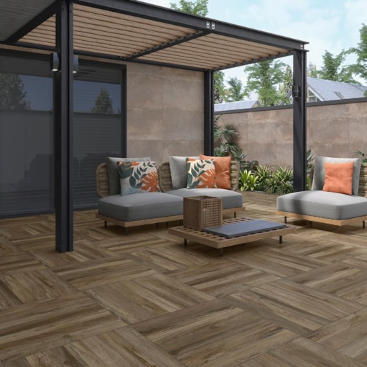 Porcelanato Damme Evora Deck Rustico 83x83cm Retificado - Imagem principal - 5664c961-0a1e-4b70-8a29-fd8b2cbeccfd