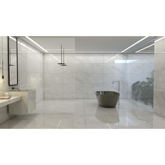 Porcelanato Damme Onix Ice Acetinado 83x83cm Retificado - Imagem principal - a1940f10-a7c1-40ce-a638-854a443947fc