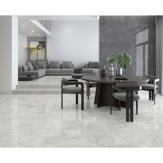 Porcelanato Damme Onix Ice Polido 121x121cm Retificado - Imagem principal - ff55efa1-ad76-43d9-87dd-ca8bc6fe2efc