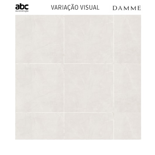 Porcelanato Damme Pulpis White Acetinado 83x83cm Retificado - Imagem principal - 1760c512-e0b8-4ff8-98cc-ad826c84f1c7