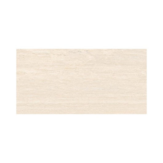 Porcelanato Damme Travertino Chiaro Acetinado 62x121cm Retificado - Imagem principal - eef11eb8-44de-4f62-bc6f-c14fd2be88bc