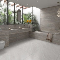 Porcelanato Damme Travertino Orange Polido 82x182cm Retificado