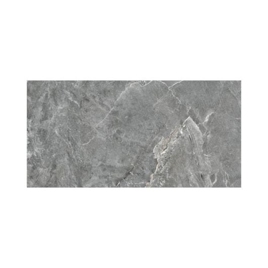Porcelanato Damme Venato Grigio Polido 62x121cm Retificado - Imagem principal - 8bfbdd67-69e9-48cf-be9f-365ee7a71bff