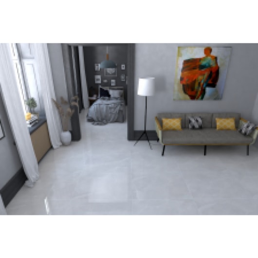 Porcelanato Delta Fuji Off White Polido 73x100cm Retificado - Imagem principal - 3ef7a54f-7e7a-48d2-b69d-afdadbca5f7f