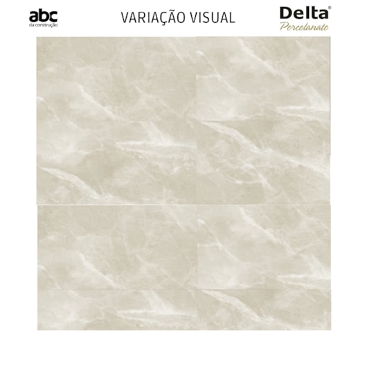 Porcelanato Delta Fuji Sand Pedra Polido 63x120cm Retificado  - Imagem principal - ba6dbd45-8897-4a2d-a425-c2960f8eab4d