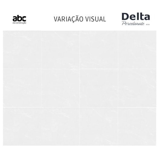 Porcelanato Delta Mont Blanc Polido 120x120 Retificado - Imagem principal - 3240c503-d2d0-415f-9f49-e27f9f8d72d1