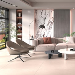 Porcelanato Delta Obelisco Avena Acetinado 120x120cm Retificado