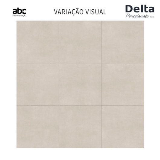Porcelanato Delta Obelisco Avena Acetinado 120x120cm Retificado - Imagem principal - 58a14fe4-d754-4601-8058-4bf8f9df2ff4
