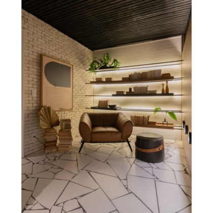 Porcelanato Eliane Artico Alpe Acetinado 60x60cm