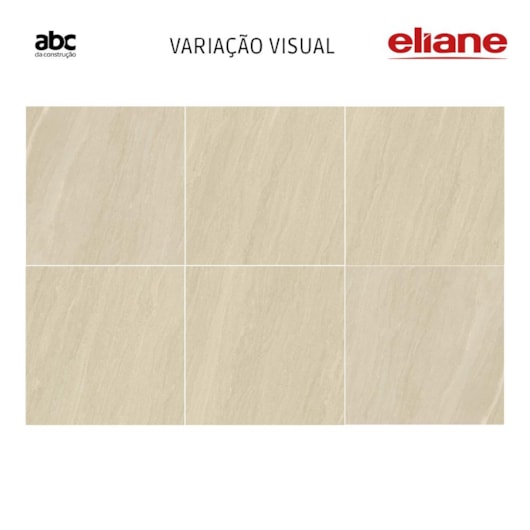 Porcelanato Eliane Belgium Marfim Acetinado 90x90cm Retificado - Imagem principal - ed71d8e9-9a8a-4407-92fe-7dc7e0b0274e