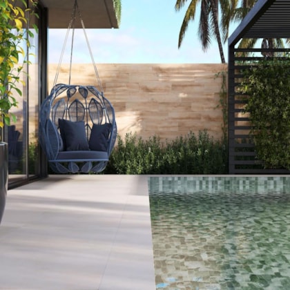 Porcelanato Eliane Borda Munari Branco Externo 30x90cm Retificado