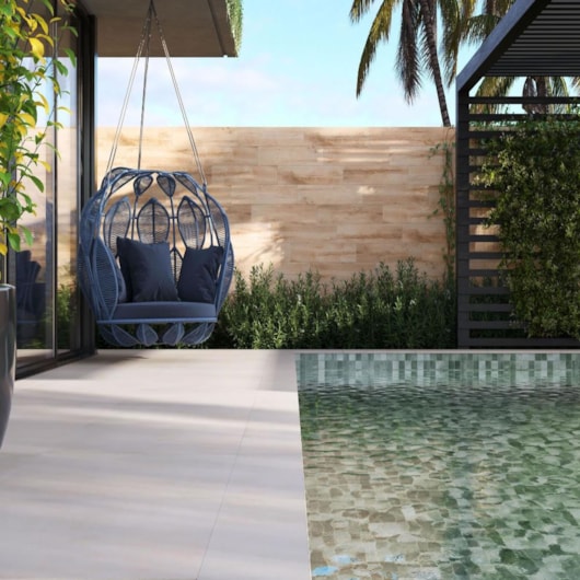 Porcelanato Eliane Borda Munari Branco Externo 30x90cm Retificado - Imagem principal - 5a6565b7-6b5e-4137-9662-0b24933a590f