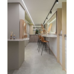 Porcelanato Eliane Dolmen Cinza Acetinado 120x120cm Retificado