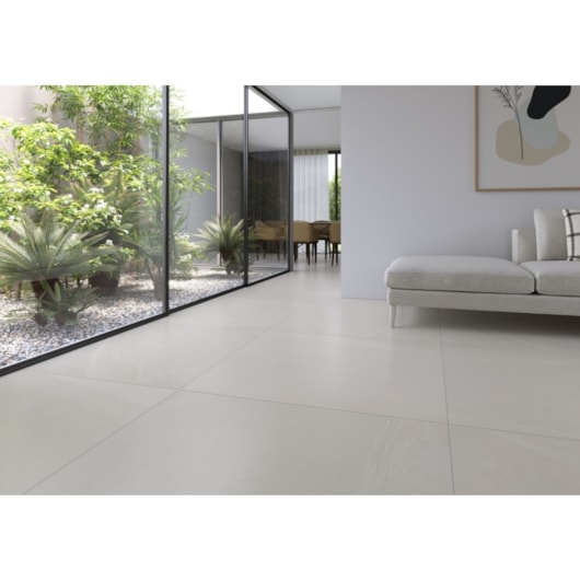 Porcelanato Eliane  Khali Off White Acetinado 120x120cm Retificado  - Imagem principal - 06ba3fb0-49fc-4d25-b675-9f9bd63b3f0b