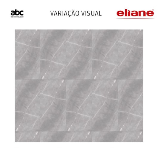 Porcelanato Eliane Marmo Gris Polido Cinza 80x160cm Retificado - Imagem principal - 12e2ce0e-ffdb-499e-b55f-10bf7bf95345