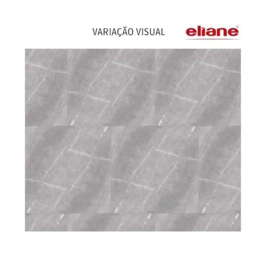 Porcelanato Eliane Marmo Gris Polido Cinza 80x160cm Retificado - Imagem principal - 1e0f1fa9-c8af-492a-bec5-99b1967acdc8