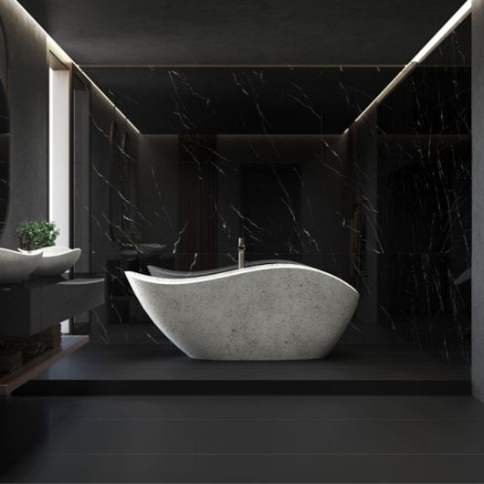 Porcelanato Eliane Nero Marquina Polido 80x160cm Retificado  - Imagem principal - c3b7d27f-a578-44b7-b900-9beb933f2b89