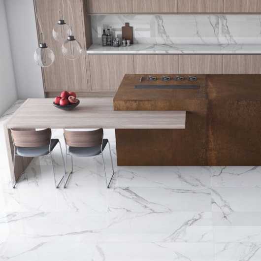 Porcelanato Eliane Place Polido Branco 120x120cm Retificado  - Imagem principal - cc32c22c-9706-49bd-ab5d-60971bcf78ee