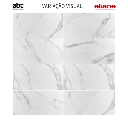 Porcelanato Eliane Place Polido Mármore 60x120cm Retificado  - Imagem principal - 743d9fcf-ecda-4452-ba15-8627974540fb