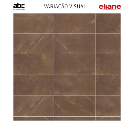 Porcelanato Eliane Pulpis Brown Acetinado 60x120cm Retificado - Imagem principal - 68dc8112-b2f4-4e01-aa15-f6304fd98888