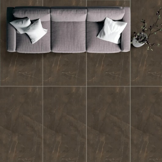 Porcelanato Eliane Pulpis Brown Polido 60x120cm Retificado - Imagem principal - 9e1cc296-f05b-4259-965f-6e2fe93e1505