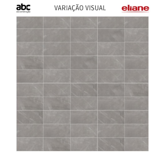 Porcelanato Eliane Pulpis Gray Acetinado 60x120cm Retificado - Imagem principal - 10847dcc-146e-4a5a-a811-c1c424bc19b2