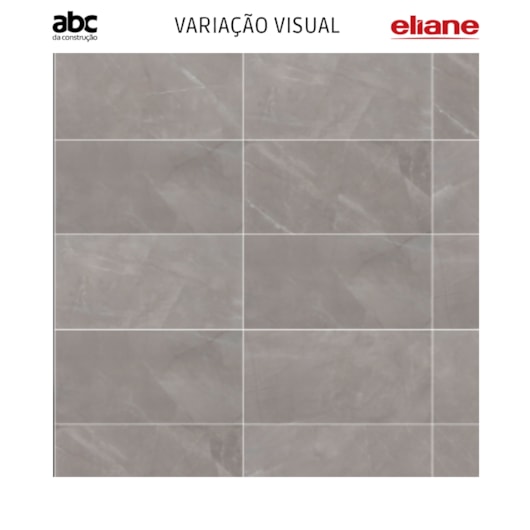 Porcelanato Eliane Pulpis Gray Polido Cinza 60x120cm Retificado - Imagem principal - 35443493-e753-4e86-95ba-ce5c6df37f64