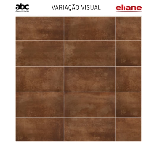 Porcelanato Eliane Rodin Corten Acetinado 60x120cm Retificado - Imagem principal - e20ec0e0-312f-4f42-ab6d-3118641c4eb0