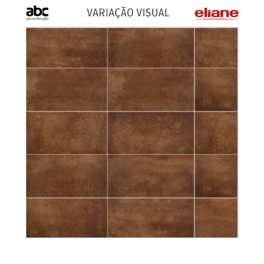 Porcelanato Eliane Rodin Corten Acetinado 60x120cm Retificado - Imagem principal - 55930f44-9318-416b-8795-22d63835dabb