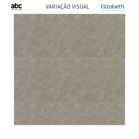 Porcelanato Elizabeth Cemento Concreto Acetinado 84x84cm Cinza Retificado  - Imagem principal - abdc68c3-cee1-4d3b-939a-3a5fa7d922c9