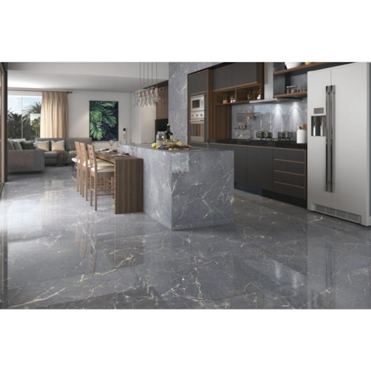 Porcelanato Elizabeth Imperador Gris Polido 84x84cm Retificado - Imagem principal - 18fb7788-d58f-4c52-b8d1-f8c3289629f7